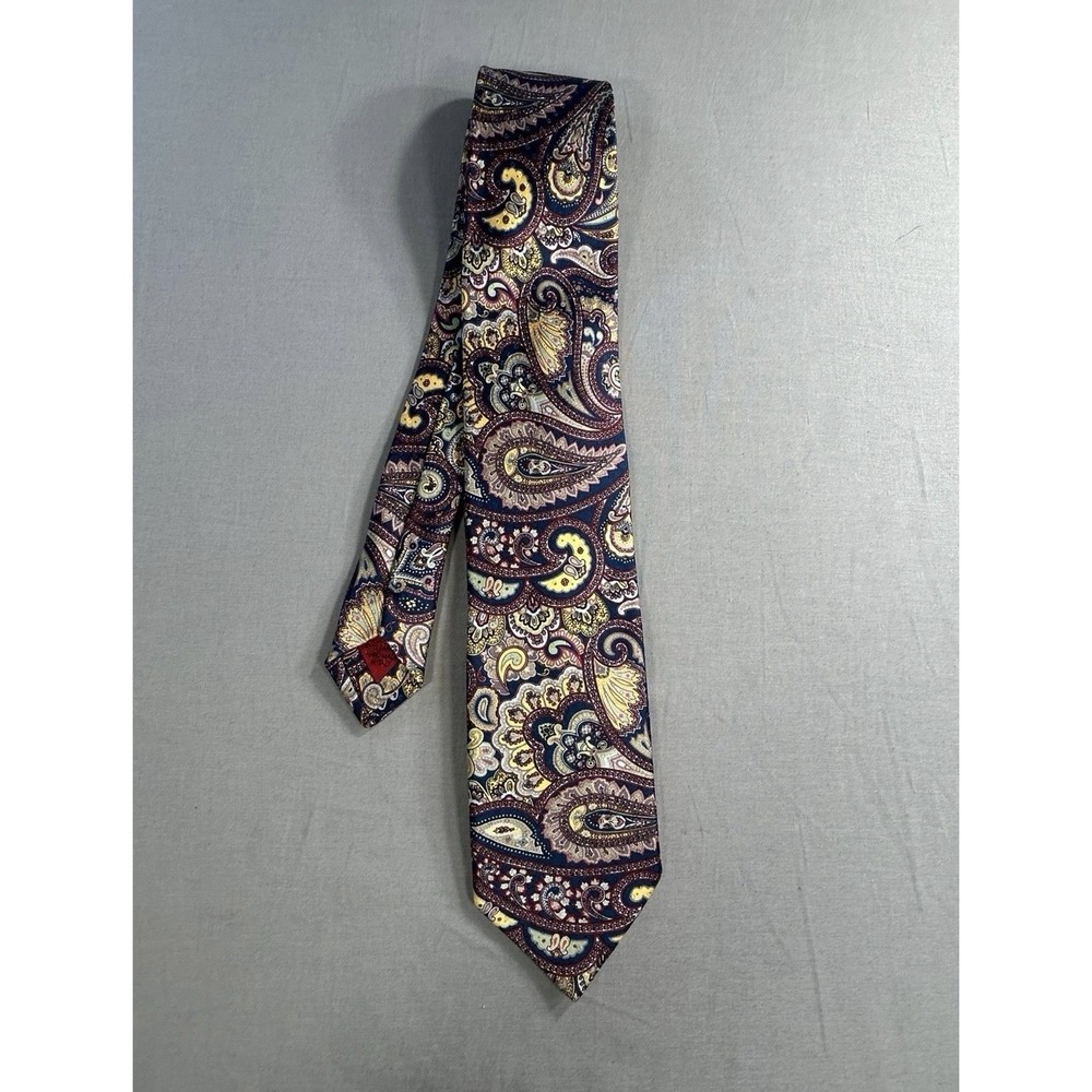 Brioni Paisley Floral Silk‎ Men's Dress Tie Made In Italy
